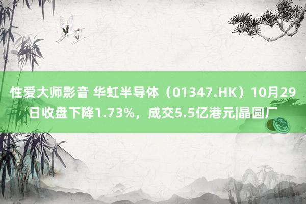 性爱大师影音 华虹半导体（01347.HK）10月29日收盘下降1.73%，成交5.5亿港元|晶圆厂